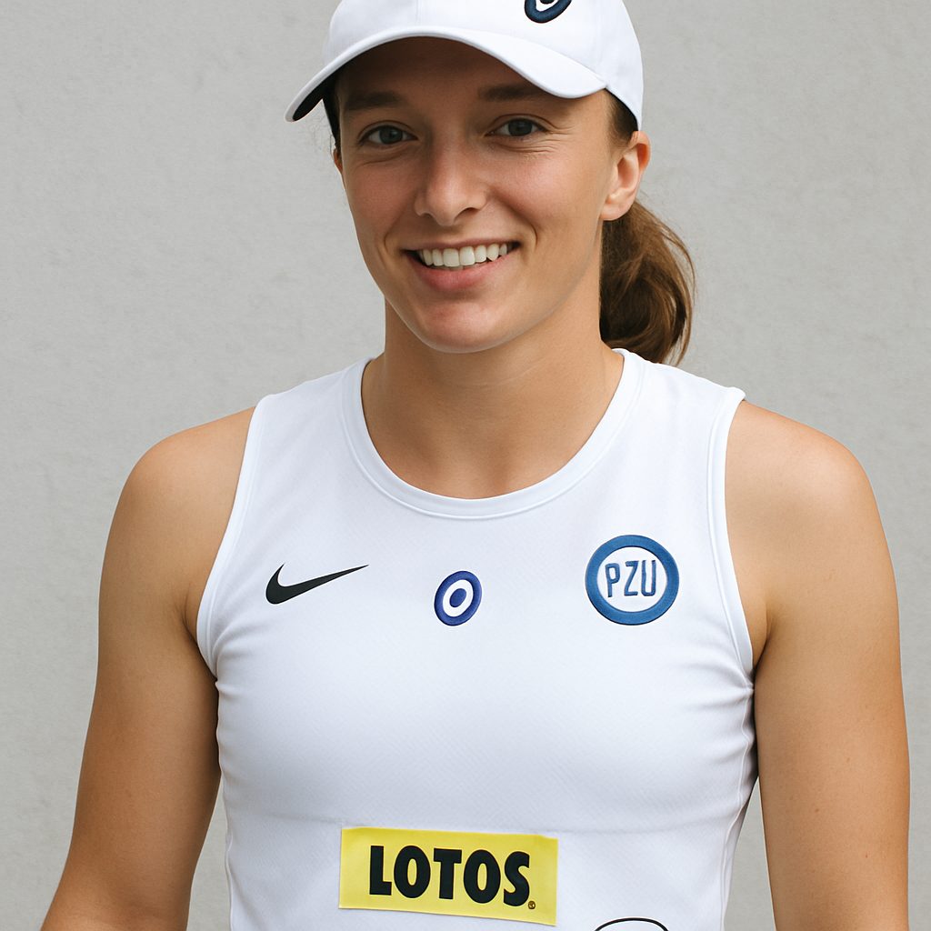 Swiatek's Rising Star: Sponsor Logo Impact