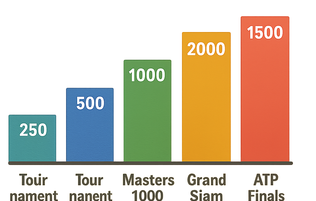 How many ATP points for Grand Slam